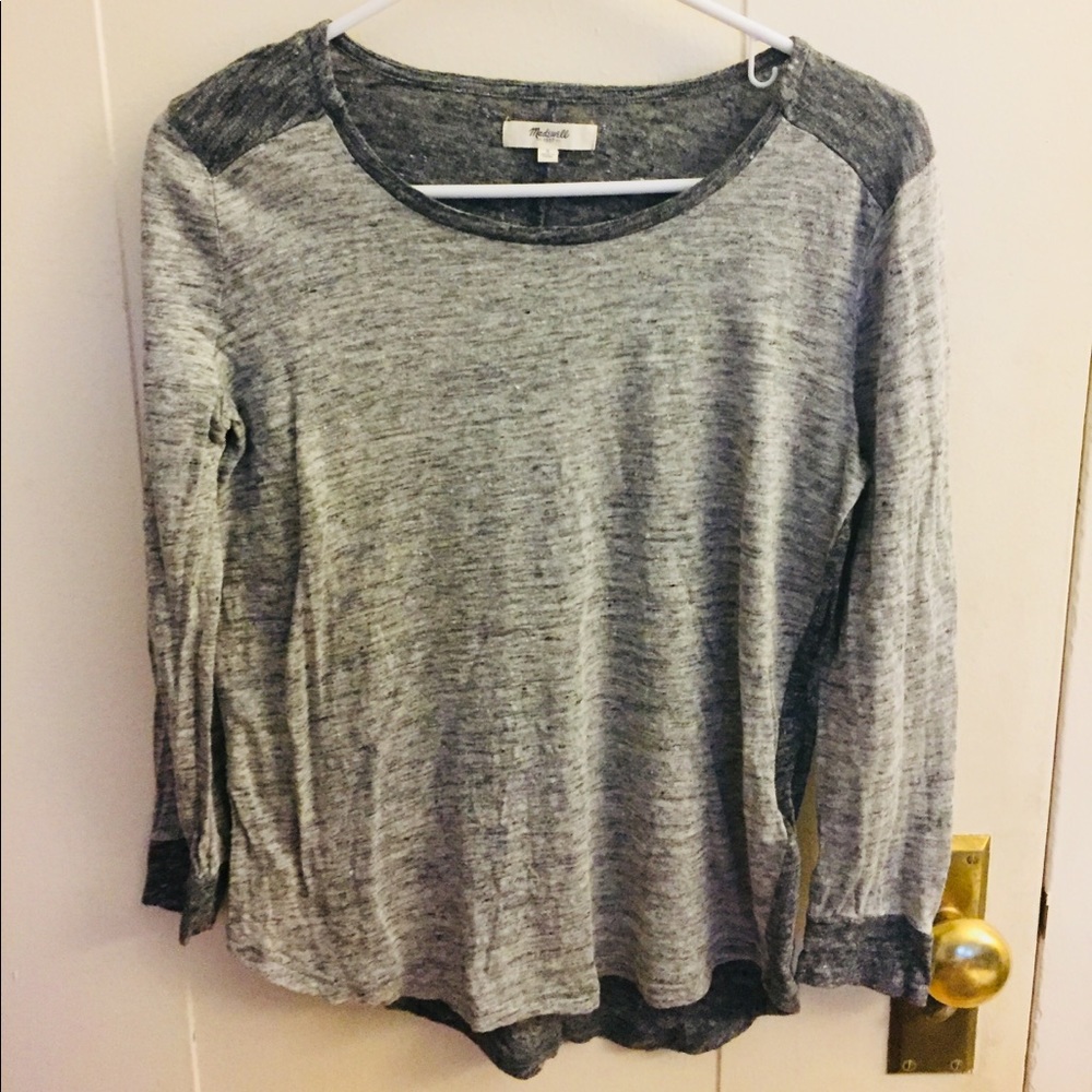 Two tone Madewell Long Sleeve Tee